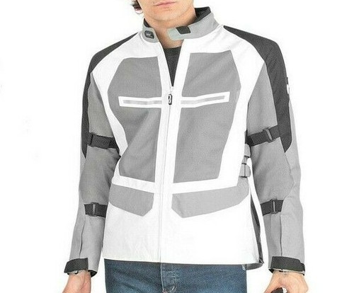 Giacca moto land man bianco - oj,