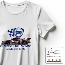 T-SHIRT MAGLIA AUTO LANCIA CAMPIONE DEL MONDO MARCHE 1980 Beta Montecarlo Turbo