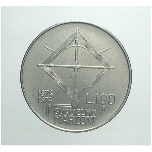 Repubblica italiana 100 - -, lire