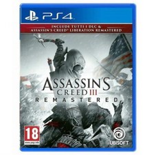 ASSASSIN'S CREED 3 + ASSASSINS CREED LIBERATION REMASTERED HD PS4 GIOCO ITALIANO