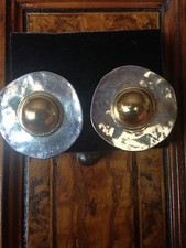 Rare!  Disks Bicolour Earrings