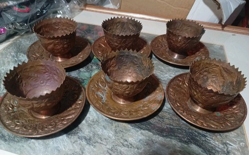Vintage set tazzine con - set,