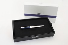 Penna stilografica Parker Sonnet Gift Edition blu argento 18 carati M oro penna stilografica cartuccia