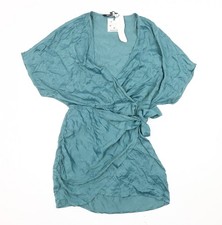 Zara Vestito Donna Verde Corto