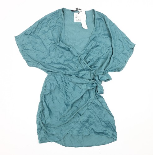 Zara vestito donna verde corto - zara,
