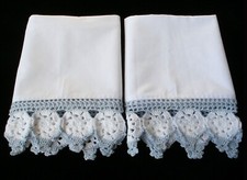 Coppia federe bianche bordo