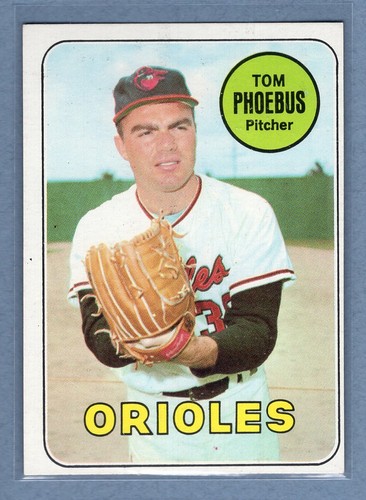 1969 topps 185 tom phoebus - tom,