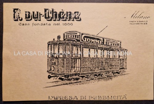 Cartolina pubblicitaria gomme - pubblicitaria,