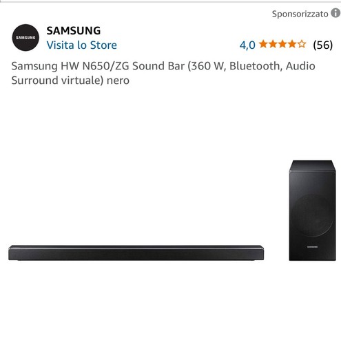 Samsung sound bar n650 - sound, s