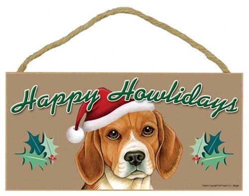 Insegna happy howlidays beagle - happy,