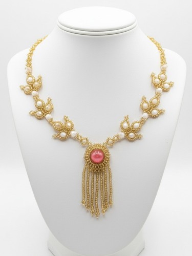Collana artigianale retrò - collana,