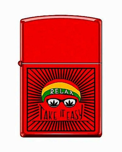 Accendino zippo rosso affilato - zippo,