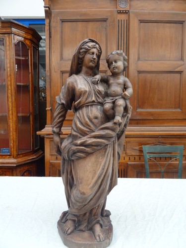 Grande statua legno - statua,