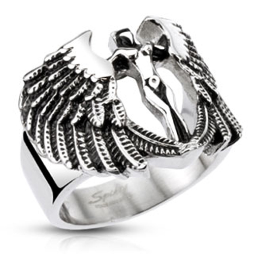 Anello acciaio inox - , arcangelo