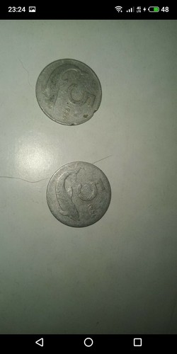 Monete lire 1954 delfino - 5,