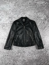 Giacca di pelle nera TRUSSARDI