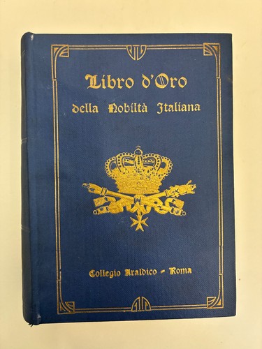 Libro oro della nobiltà - libro, d'oro