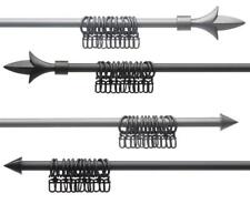 Bastone Tenda 120 O 160 CM Rifiniture Incl. 12 Anelli-Tenda E Faltlegehaken Set