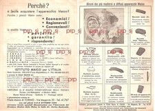 PUBBLICITÁ  MAICO APPARECCHIO OCCHIALE ACUSTICO 1959 TORINO MILANO