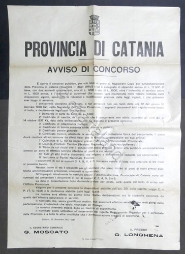 Provincia catania avviso - provincia, di