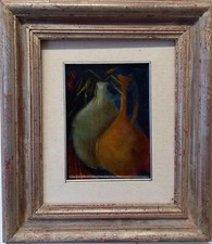 Manuel Campus, Natura morta, olio su tela, 1966, tela  24x18 cm. 