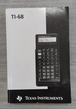 Manuale originale calcolatrice Texas Instruments TI-68 vintage raro - Mercatino