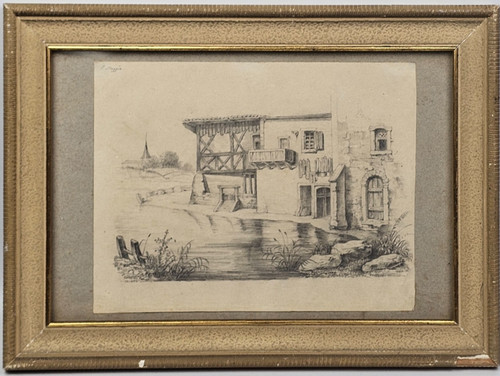Antico disegno matita - a,