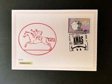 cartolina Cavallino di Poste Italiane francobollo Lupo Alberto annullo Xmas 2017