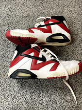 Taglia 11,5 - Nike Air Tech Challenge Bianco Varsity Rosso Nero Pelle (315956-103)