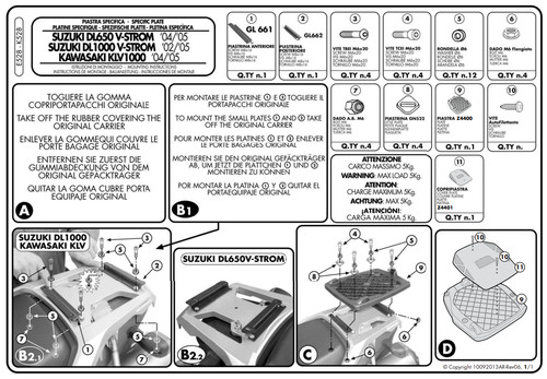 Givi kit attacchi per - givi, bauletto