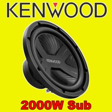 KENWOOD 12" 2000W POWER CAR AUDIO BASSI SUBWOOFER 4 OHM WOOFER NUOVISSIMO
