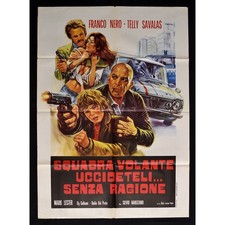 manifesto SQUADRA VOLANTE franco nero telly savalas polizia lester A97