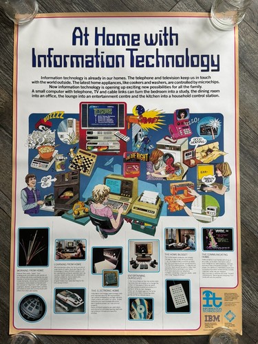 Ibm poster vintage tech - ibm,