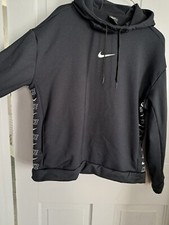 Felpa nike nera con cappuccio - felpa,