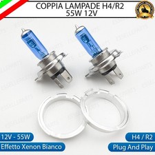 COPPIA LAMPADE LAMPADINE H4 R2
