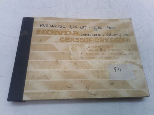 Honda cbx 550 libretto - cbx,