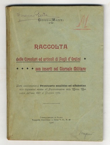 Raccolta delle circolari - , ed