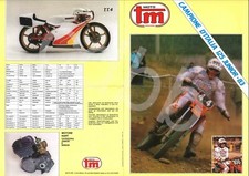depliant, brochure MOTO TM 80/ 125- RG /MX -MOTOCROSS VINTAGE-REGOLARITA