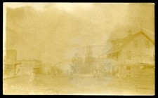 Canada SUNDRIDGE Ontario 1907 Main Street Queens Hotel. Cartolina fotografica reale