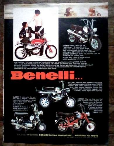 Pubblicità stampa benelli - pubblicità,