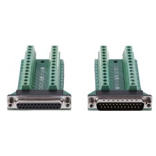 DB25 D-SUB femmina 25 pin spina breakout scheda PCB 2 file terminali connettore bAAH