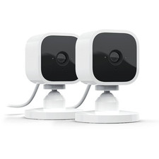 Blink Mini - N.2 Videocamere di sicurezza intelligente per interni, plug-in