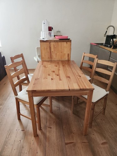 Set tavolo legno 4 - in, legno+4