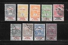 UNGHERIA,HUNGARY, 1914 n° in descrizione tra 125/137 USATI (n° 125 e 127 MH) lot