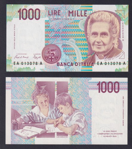Banconota italia 1000 lire - 1000,