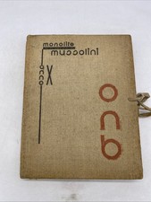 MONOLITE MUSSOLINI ONB - ANNO X - GLINGER ROMA     RARISSIMO!!!!!
