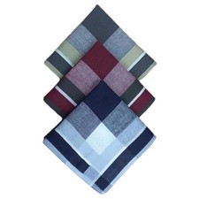 12 fazzoletti a quadri in 100%