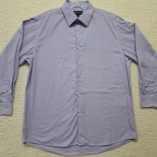 Camicia Bergamo New York manica lunga con bottoni taglia large viola 