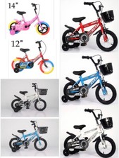 BICI PER BAMBINI 3ANNI BICICLETTA REGOLABILE 12/14/16POLLICI BAMBI