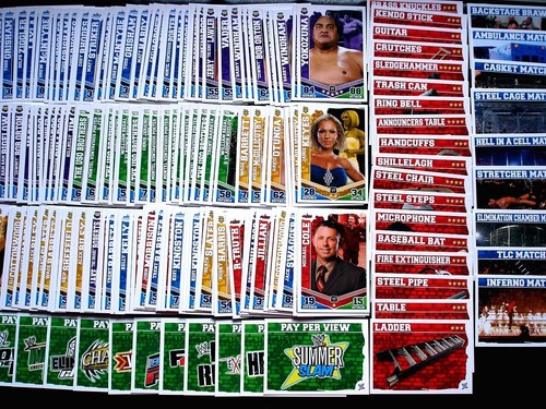 Topps wwe wrestling - topps, slam